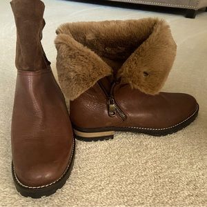Italian made leather boots.